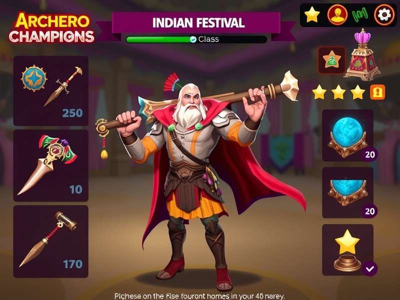 Archero Kingdom Champions equipment screen